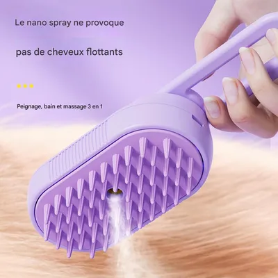 FurryFusion Brosse de toilettage à vapeur pour chat