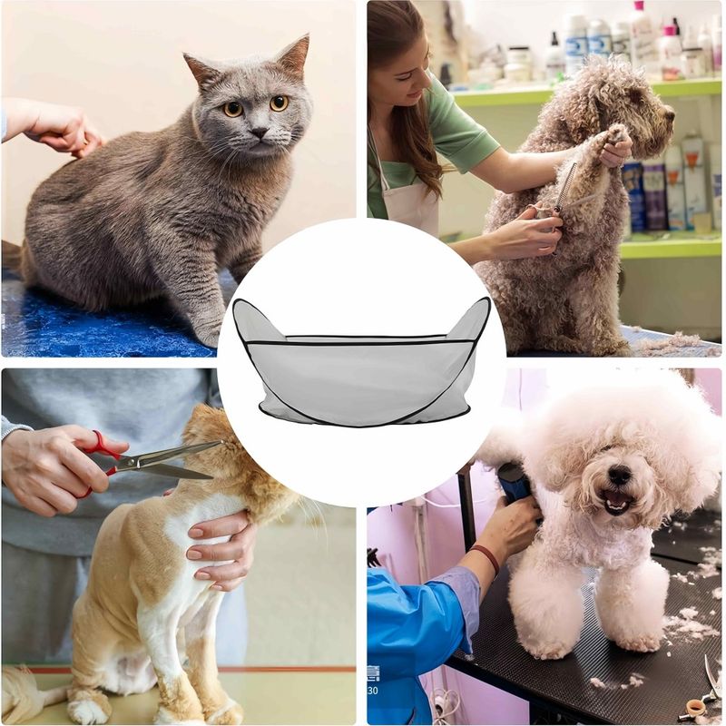 FurryFusion Cape de coupe de poils pour animaux de compagnie