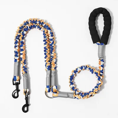 FurryFusion Laisse élastique à double extrémité pour chien