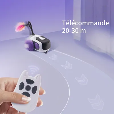 FurryFusion Voiture télécommandée jouet pour chat