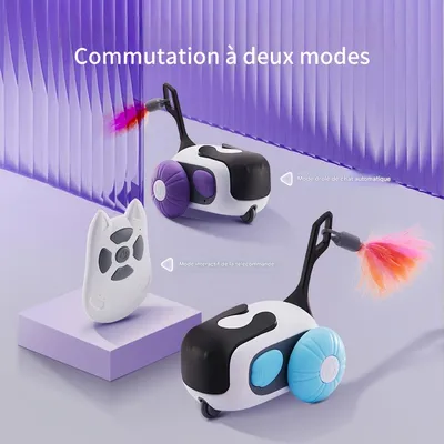 FurryFusion Voiture télécommandée jouet pour chat
