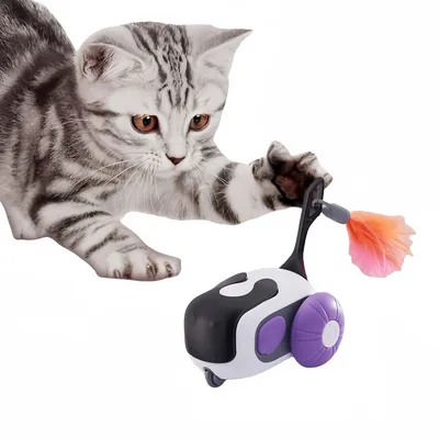 FurryFusion Voiture télécommandée jouet pour chat