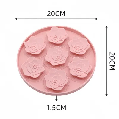 FurryFusion Tapis à lécher pour chien en forme de rose