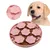 FurryFusion Tapis à lécher pour chien en forme de rose
