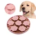 FurryFusion Tapis à lécher pour chien en forme de rose