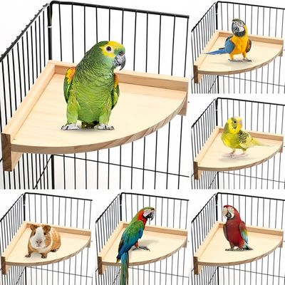Pet Planet Oiseaux Plateforme d'habitat en bois