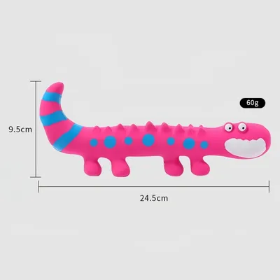 FurryFusion Jouet en latex pour chien en forme de lézard