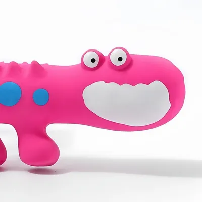 FurryFusion Juguete de látex para perros con forma de lagarto