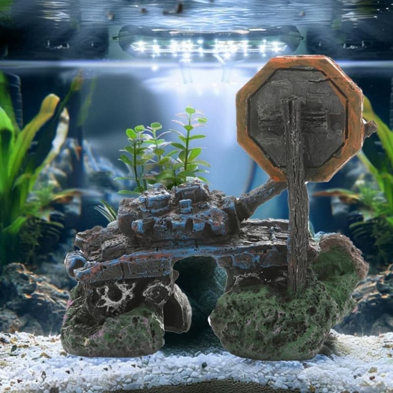 Pet Planet Betta Décoration d'épave en résine pour aquarium