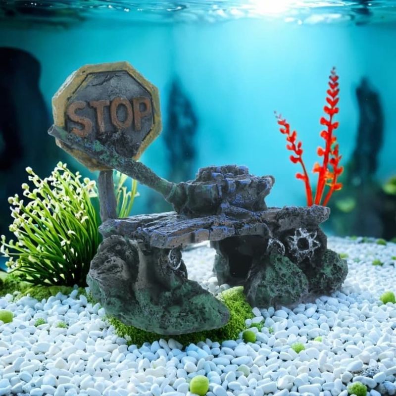 Pet Planet Betta Décoration d'épave en résine pour aquarium