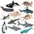 Pet Planet Poissons Figurines d'animaux de l'océan