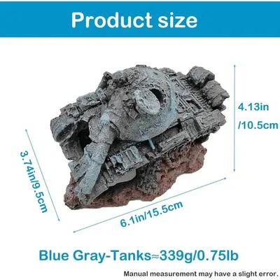 Pet Planet Betta Décoration d'épave en résine pour aquarium