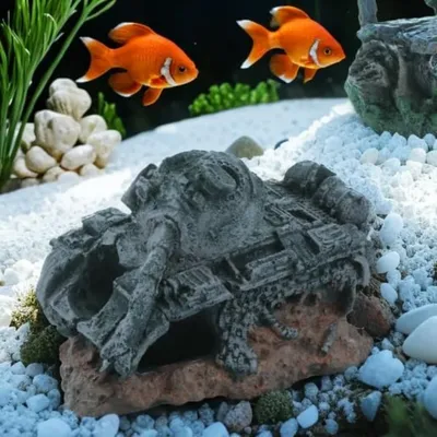 Pet Planet Betta Décoration d'épave en résine pour aquarium