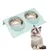 FurryFusion Gamelle double pour chat inclinable à 15° FurryFusion Gamelle double pour chat inclinable à 15°