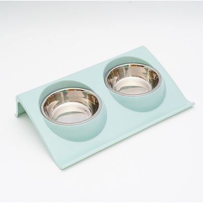 FurryFusion Gamelle double pour chat inclinable à 15°