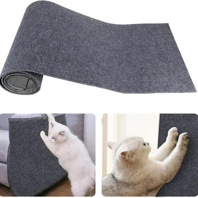 FurryFusion Alfombrilla rascador autoadhesiva para gatos de 30 cm x 100 cm