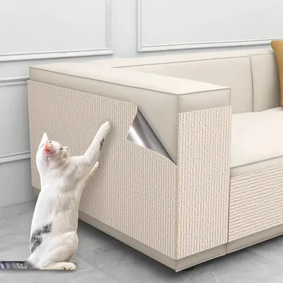 FurryFusion Tapis griffoir autocollant pour chat 30 cm x 100 cm