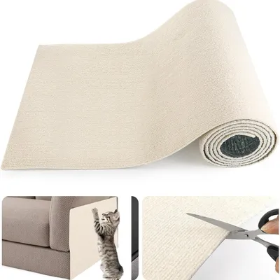 FurryFusion Alfombrilla rascador autoadhesiva para gatos de 30 cm x 100 cm