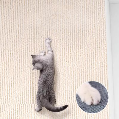 FurryFusion Tapis griffoir autocollant pour chat 30 cm x 100 cm