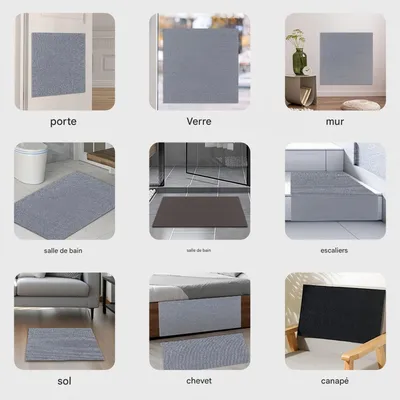 FurryFusion Lot de 4 tapis griffoirs pour chat