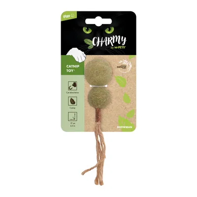 MPETS CHARMY Jouet à l'herbe à chat - BONHOMME DE NEIGE
