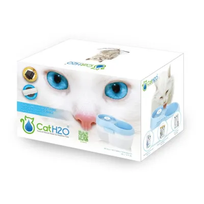 H2O Fontaine à Eau pour chat CatH2O Bleu 2L