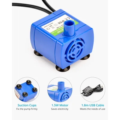 NICREW Pompe à Fontaine silencieuse