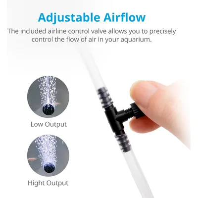 NICREW Pompe à air pour aquarium silencieux