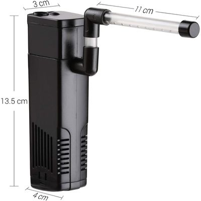 Nicrew filtre pour aquarium intérieur150L/H