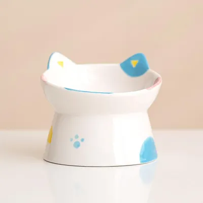 UAMLY Gamelles surélevées en céramique pour chat, anti-vomissements