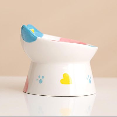 UAMLY Comederos de cerámica elevados para gatos, antivómitos