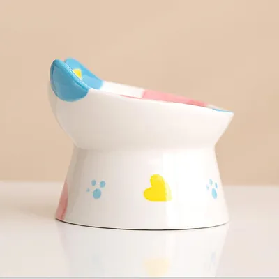 UAMLY Gamelles surélevées en céramique pour chat, anti-vomissements