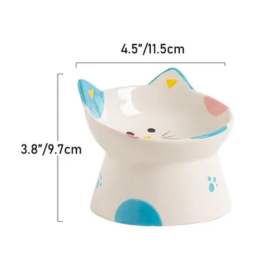 UAMLY Gamelles surélevées en céramique pour chat, anti-vomissements