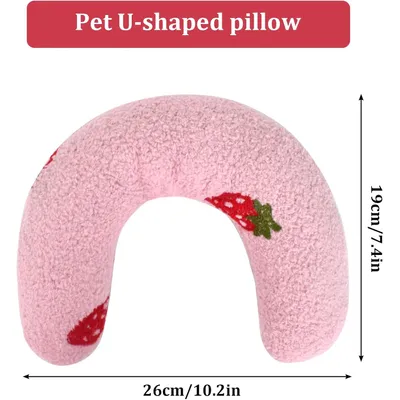 LovuPet Oreiller en Forme U pour Chats - Protège les Vertèbres Cervicales