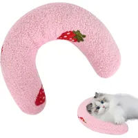 LovuPet Oreiller en Forme U pour Chats - Protège les Vertèbres Cervicales