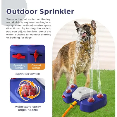 LovuPet Fontaine à eau pour chien, d'extérieur pour animaux de compagnie