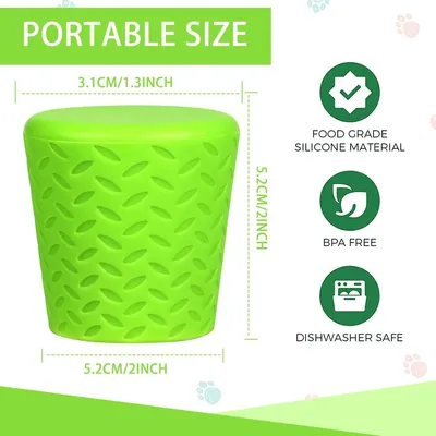 LovuPet Douche D'extérieur pour Chiens Pommeau de Douche Silicone Portable