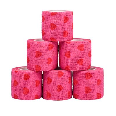 LovuPet 6 rouleaux de bandage autocollant respirant pour animal domestique