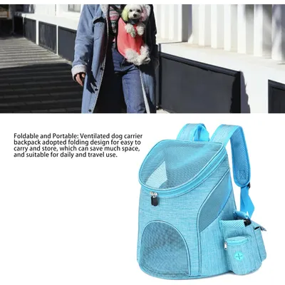 LovuPet Sac à dos de pour animaux de compagnie en maille respirante