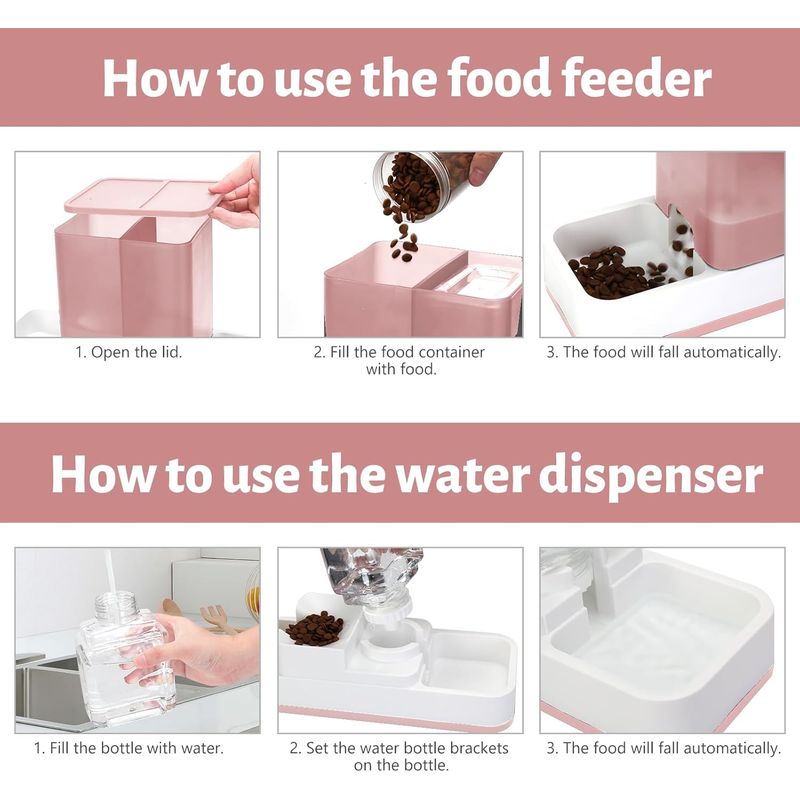 Distributeur automatique d'eau et de nourriture pour animaux de compagnie