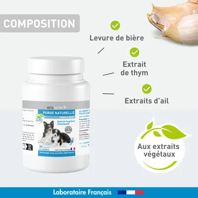 Purge naturelle Chien et Chiot