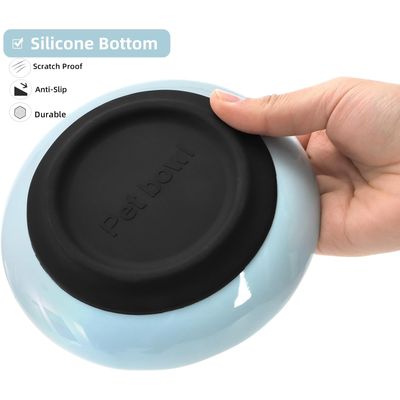 Gamelle pour chat peu profonde en céramique