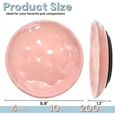 Gamelle pour chat peu profonde en céramique