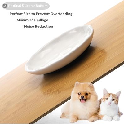 Gamelle pour chat peu profonde en céramique
