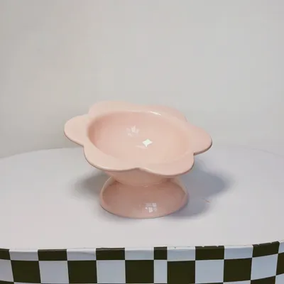 Gamelles surélevées pour chats en forme de fleur