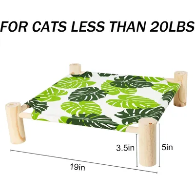 Lit mezzanine en bois pour chat
