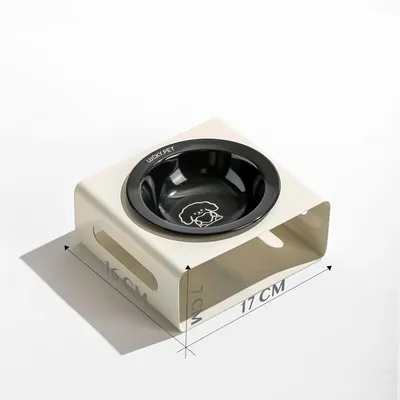 Gamelle pour chien en céramique avec support en acier inoxydable