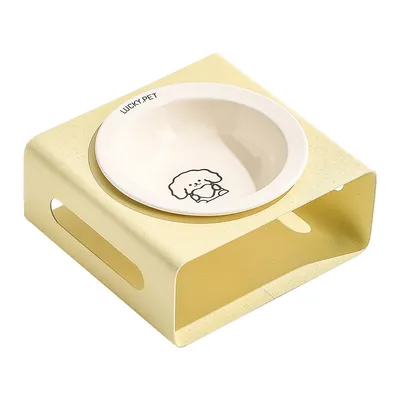 Gamelle pour chien en céramique avec support en acier inoxydable