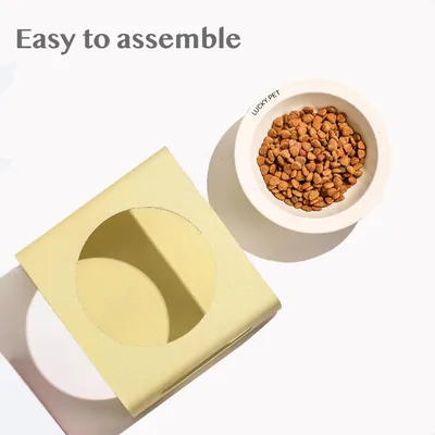 Gamelle pour chien en céramique avec support en acier inoxydable