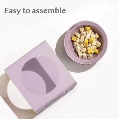 Gamelle pour chien en céramique avec support en acier inoxydable